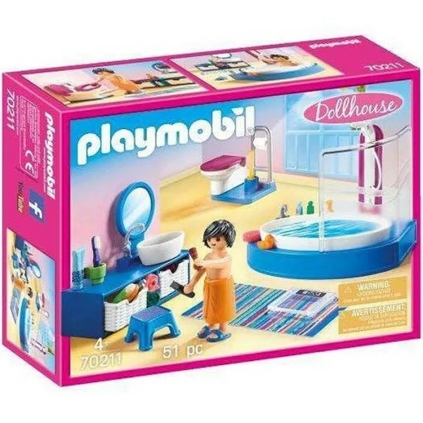 Playmobil Dollhouse Badeværelse - PL70211 - PLAYMOBIL Dollhouse